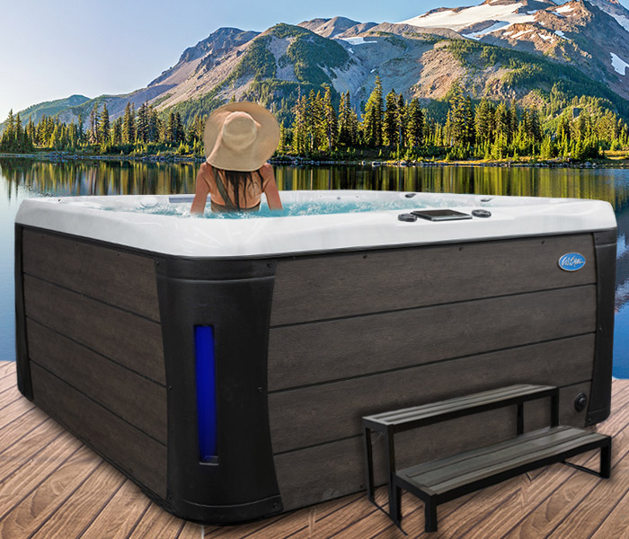 Calspas hot tub being used in a family setting - hot tubs spas for sale Kanasas